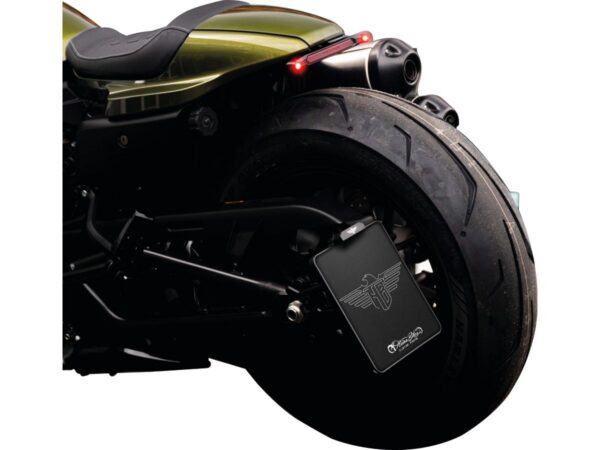 Side Mount License Plate Kit Austrian specification 210x170mm Black Anodized — изображение 6