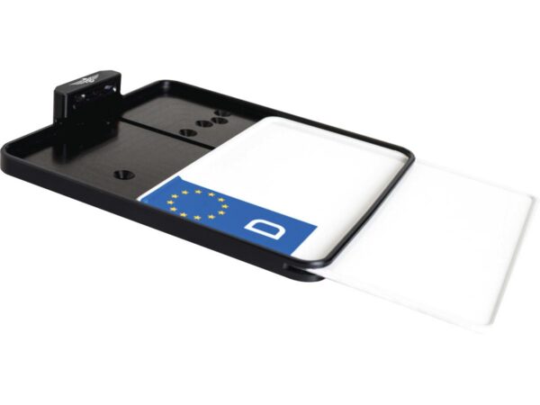 Side Mount License Plate Kit Swiss specification 180x140mm Black Anodized — изображение 4