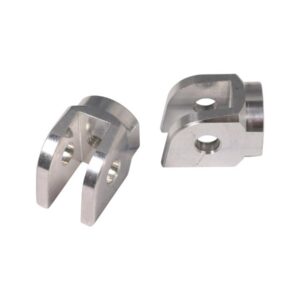 Peg Clevis for MIZU Custom Design and Race Pegs Rider Silver