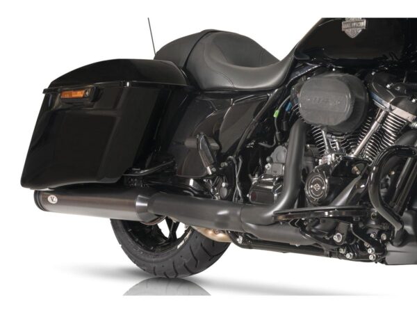 Double Slip-On Muffler Set Endcap Double Ring Black Ceramic Coated — изображение 5