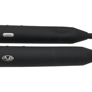 Double Slip-On Muffler Set Endcap Revolver Black Ceramic Coated