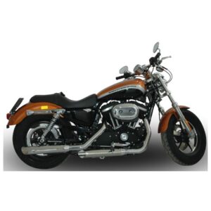 Double Slip-On Muffler Set Endcap Slash Cut Chrome