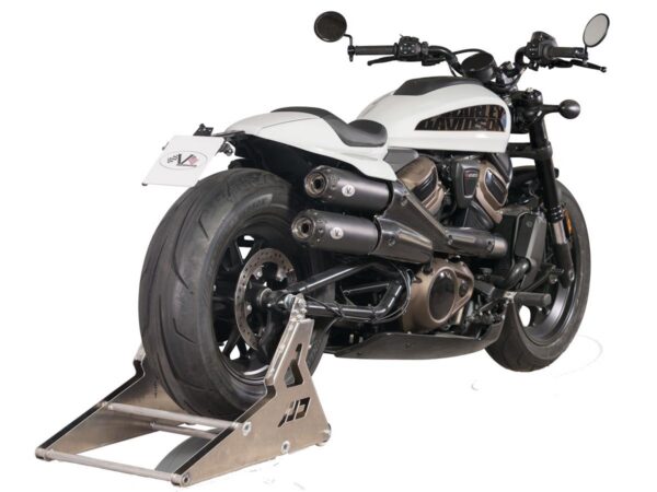 2 in 2 Muffler Set for Sportster S Models Endcap Tracker Carbon Black Ceramic Coated — изображение 5