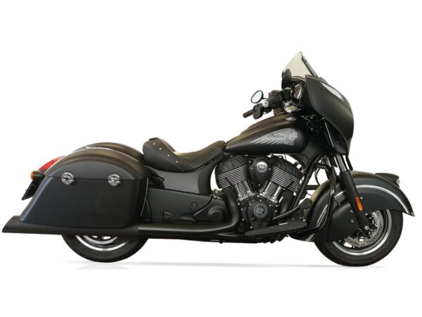 Double Slip-On Muffler Set Endcap Banger Black Ceramic Coated
