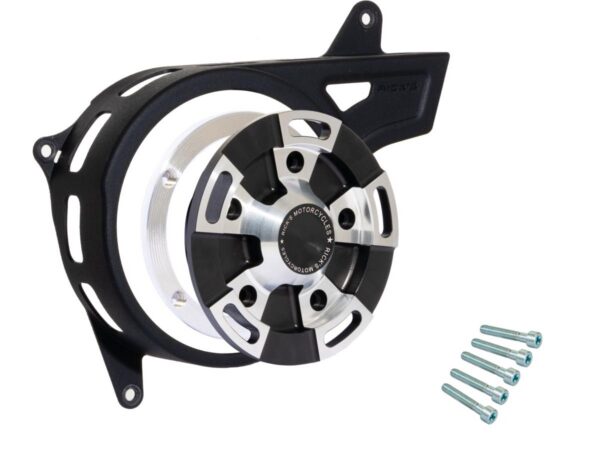 Sprocket and Front Pulley Cover for Sportster S and Nightster Black — изображение 3