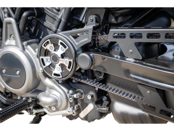 Sprocket and Front Pulley Cover for Sportster S and Nightster Black — изображение 5