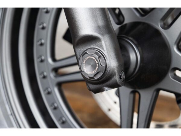Premium Front Axle Cover With Ricks Logo Black Satin