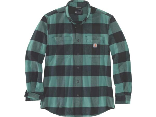 Rugged Flex Relaxed Fit Midweight Flannel Long Sleeve Plaid Shirt