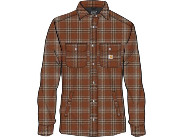 Relaxed Fit Heavyweight Flannel Sherpa-Lined Dherpe-Lined Shirt Jacket