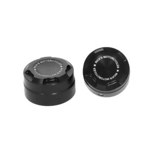 Premium Rear Axle Cover with Ricks Logo Black Powder Coated Satin
