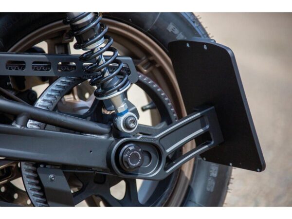 Side Mount License Plate Kit for Nightster Models Austrian Size 210x170mm Satin Black Powder Coated