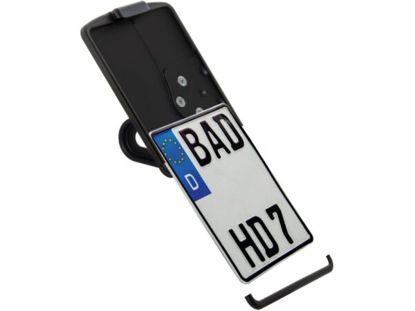 Side Mount License Plate Kit for Nightster Models Austrian Size 210x170mm Satin Black Powder Coated — изображение 2