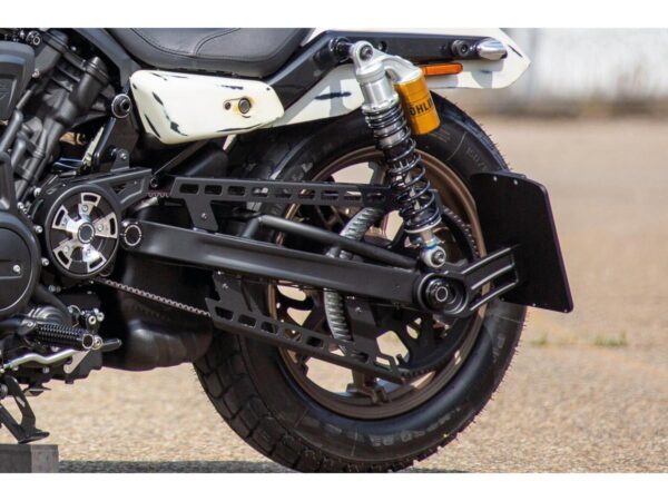 Side Mount License Plate Kit for Nightster Models Austrian Size 210x170mm Satin Black Powder Coated — изображение 3