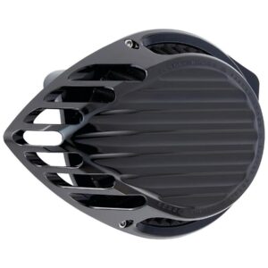 Finned Air Cleaner Black Anodized