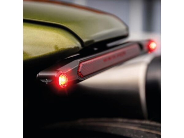 Nano 3 in 1 LED Lightbar with LED Turn Signals, Brake- and Taillight for Sportster S Black Powder Coated Tinted LED — изображение 4