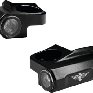 Nano Series Handlebar LED Turn Signal for Sportster S Black Powder Coated Smoke LED