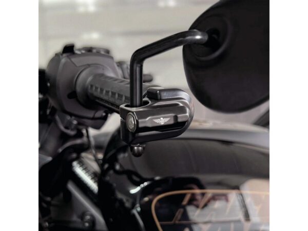 Nano Series Handlebar LED Turn Signal for Sportster S Black Powder Coated Smoke LED — изображение 2
