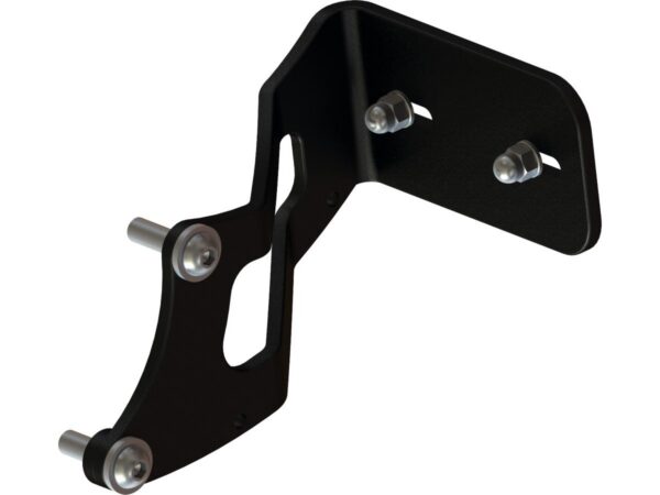 Medium Side Mount License Plate Bracket Black Satin
