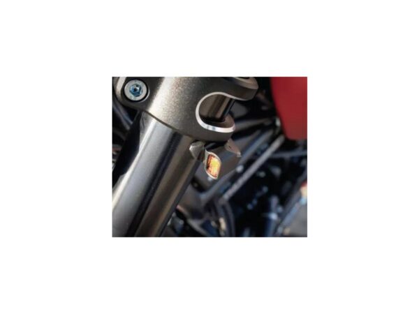 Quick-Stripe Turn Signal Set 54mm Black Powder Coated Tinted LED — изображение 2