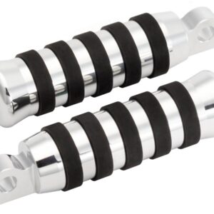 O-Ring Rider and Passenger Foot Pegs Aluminium Polished