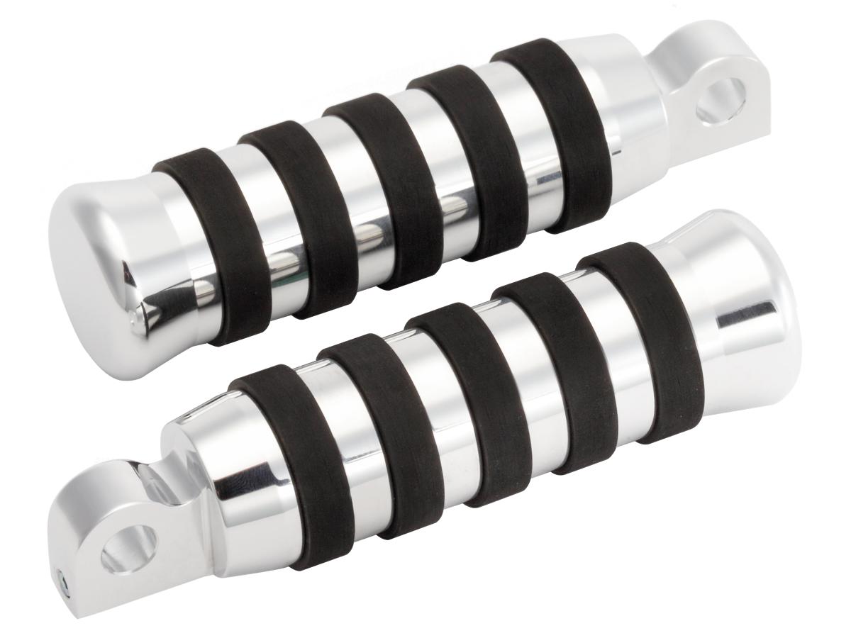 O-Ring Rider and Passenger Foot Pegs Aluminium Polished