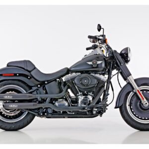 Performance Slip-On Muffler For Softail High Black Powder Coated