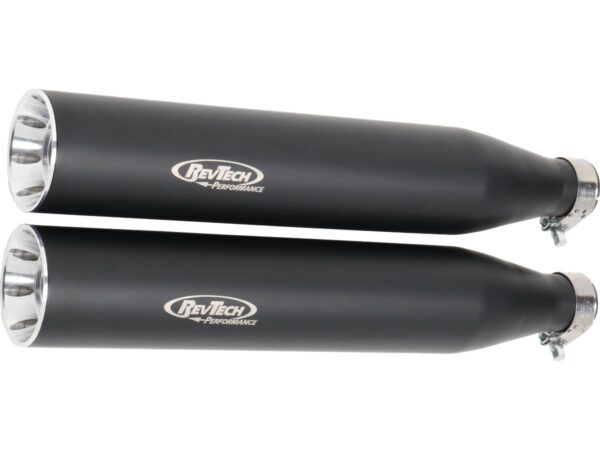 Performance Slip-On Muffler For Softail High Black Powder Coated — изображение 2