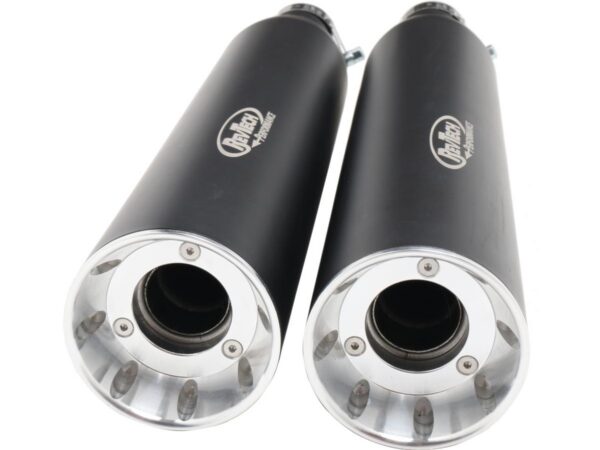 Performance Slip-On Muffler For Softail High Black Powder Coated — изображение 3