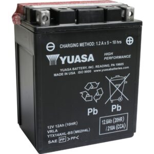 Maintance Free YTX14AH-BS Battery Dry Battery with Acid Pack AGM 210 A 12.0 Ah