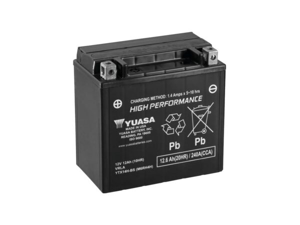 Maintance Free YTX14H-BS Battery Dry Battery with Acid Pack AGM 240 A 12.0 Ah