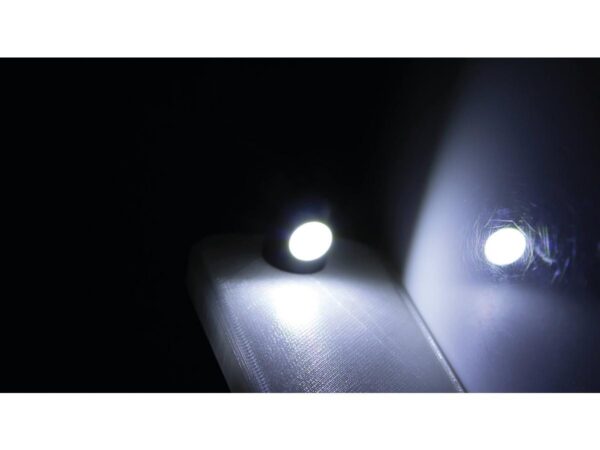 Round LED License Plate Light Chrome — изображение 2