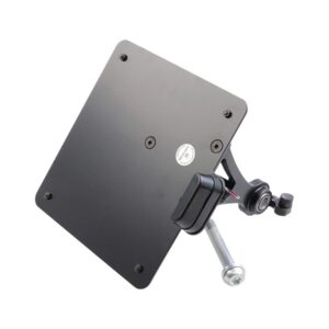 Sidemount License Plate Bracket Kit Germany 180 x 200 mm Black Powder Coated