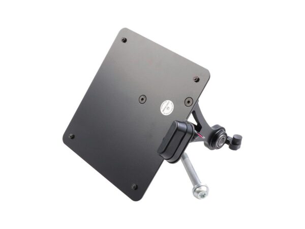 Sidemount License Plate Bracket Kit Germany 180 x 200 mm Black Powder Coated