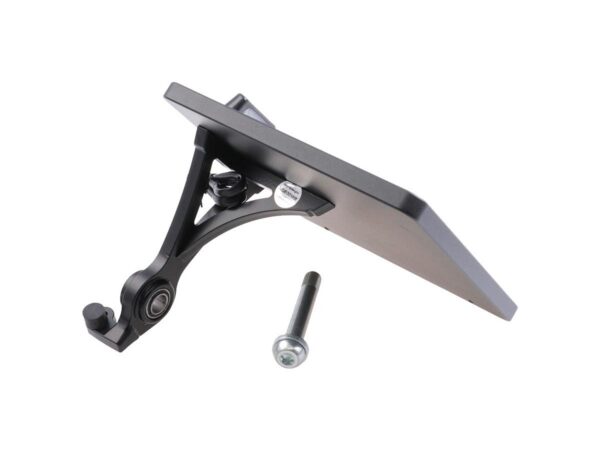 Slide-In Frame Side Mount License Plate Bracket Germany 180 x 200 mm Black Powder Coated — изображение 2