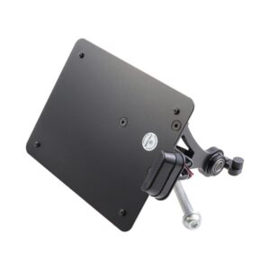 Sidemount License Plate Bracket Kit Austria 210 x 170 mm Black Powder Coated