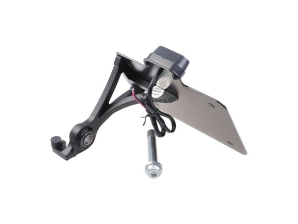 Sidemount License Plate Bracket Kit Switzerland 180 x 140 mm Black Powder Coated — изображение 2