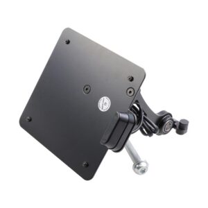 Sidemount License Plate Bracket Kit Italy 170 x 170 mm Black Powder Coated
