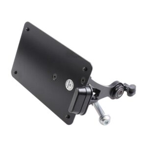 Sidemount License Plate Bracket Kit France 210 x 130 mm Black Powder Coated