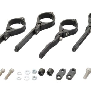 Adjustable CNC Headlight Braket 39mm Fork Mount Black Anodized