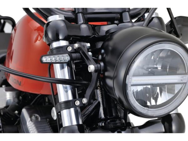 Adjustable CNC Headlight Braket 39mm Fork Mount Black Anodized — изображение 2