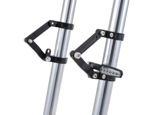Adjustable CNC Headlight Braket 41mm Fork Mount Black Anodized — изображение 7