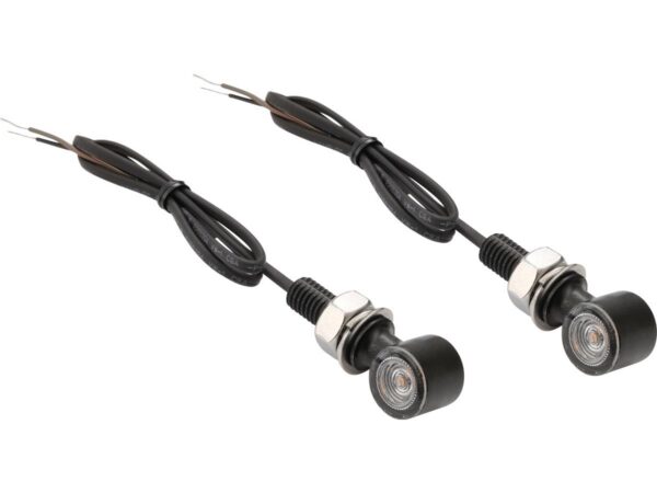 D-Light Mini 2 LED Turn Signal Black Clear LED