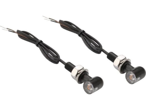 D-Light Mini 3 LED Turn Signal Black Clear LED