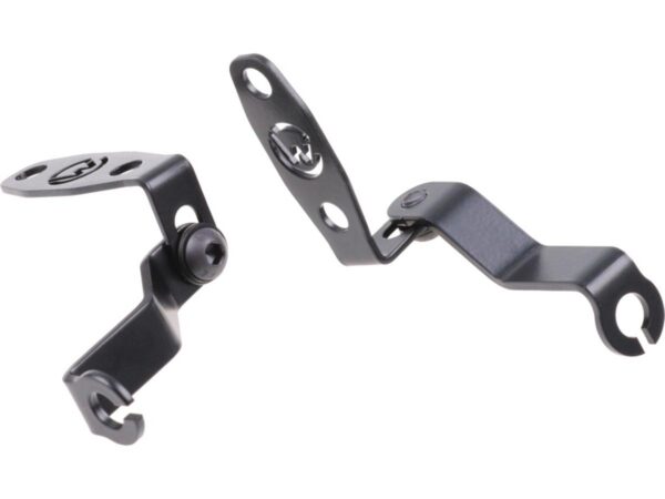 Front Turn Signal Bracket Black Powder Coated