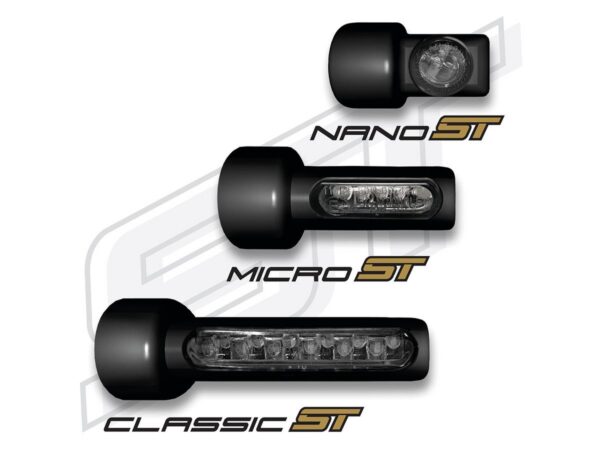 Classic ST Series LED Turn Signal/Position Light Anodized Black Smoke LED — изображение 6