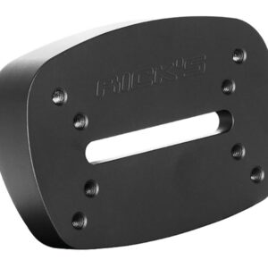 Center Mount Licence Plate Mounting Adapter for Softail M8 Matte Black Powder Coated