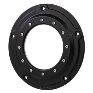 Porthole Derby Cover 5-hole Black Satin