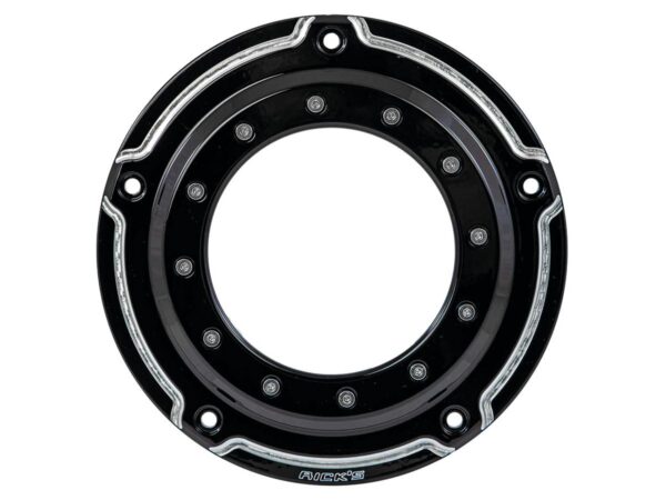 Porthole Derby Cover 5-hole Bi-Color Gloss Black — изображение 2