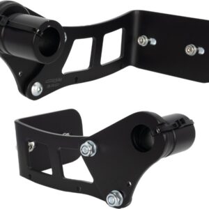 Medium Pro Side Mount License Plate Bracket Black Satin