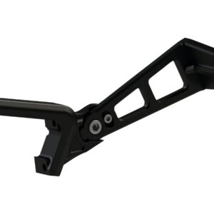 Medium Pro Alu Side Mount License Plate Bracket Black Anodized